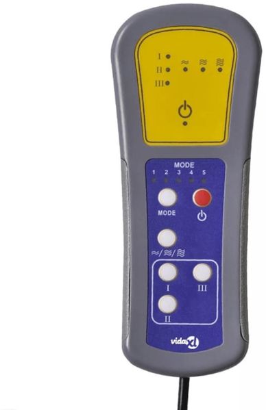 vidaXL Massagesessel mit Fußteil Weinrot Samt 356696 Bild 9