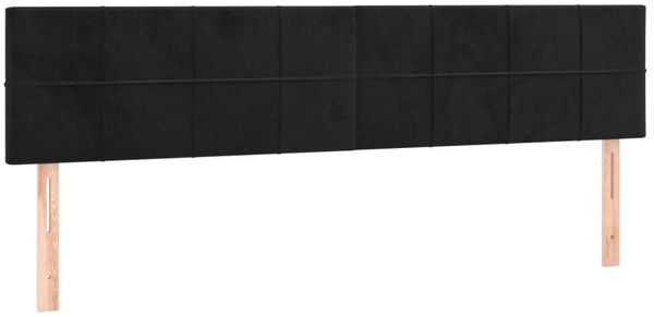 vidaXL Boxspringbett mit Matratze & LED Schwarz 180x200 cm Samt 3134419 Bild 7