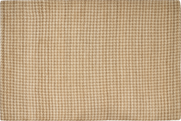 Teppich Jute beige 200 x 300 cm kariertes Muster Kurzflor ARAPTEPE