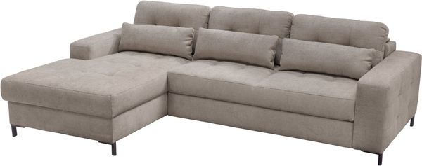 exxpo - sofa fashion Ecksofa Bonito, mit Rücken- und Sitztiefenverstellung, inkl. Bett & Bettkasten, Sitztiefenverstellung,Höhenverstellung