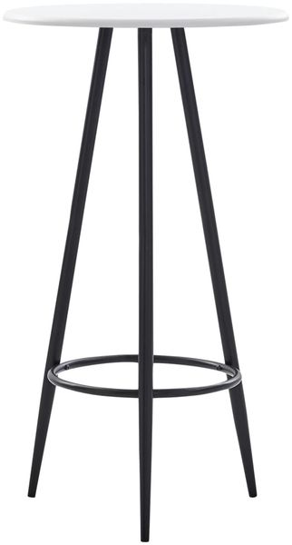 Bartisch, Stehtisch, Bistrotisch Weiß 60x107,5 cm MDF