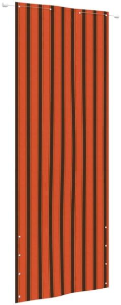 vidaXL Balkon-Sichtschutz Orange und Braun 80x240 cm Oxford-Gewebe 148568