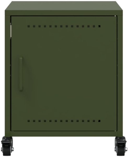 vidaXL Nachttische 2 Stk. Olivgrün 36x39x43,5 cm Stahl 846623 Bild 5