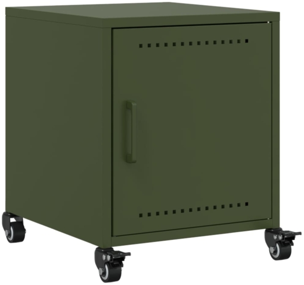 vidaXL Nachttische 2 Stk. Olivgrün 36x39x43,5 cm Stahl 846623 Bild 4