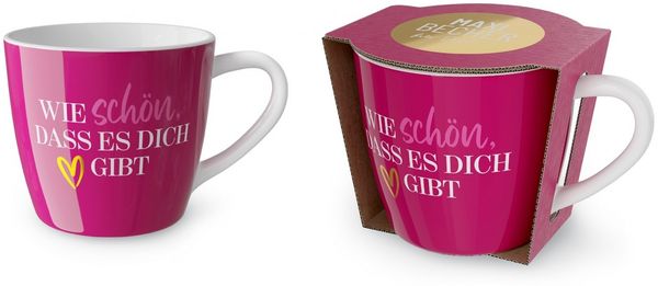 Kaffeetasse Tee Kaffee Tasse Maxi-Becher 0,4l Geschenk la vida Herz 9107131