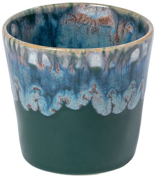 Costa Nova Becher Lungo Grespresso, Grün (hunter green), 19 cl, 1-tlg, Keramik, 8x7,5 cm, 190 ml