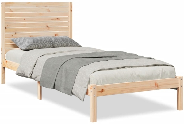 vidaXL Massivholzbett Extra Lang ohne Matratze 90x210 cm 3309295