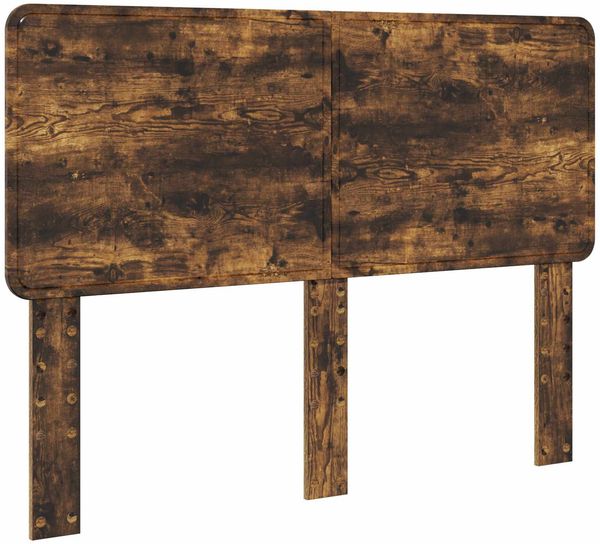 vidaXL Bettrahmen Geräucherte Eiche 140 x 190 cm Ingenieurs Holz 3412599 Bild 7