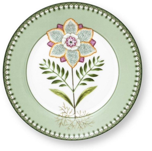 PiP Studio Frühstücksteller Lily&Lotus Light Green Frühstücksteller 21cm