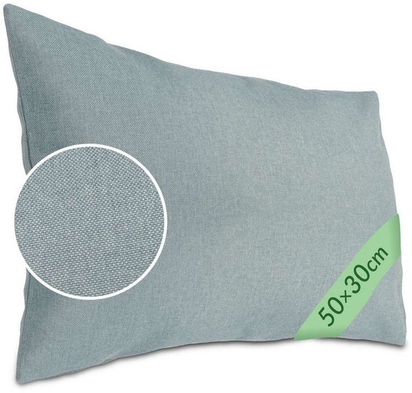 Kisska Dekokissen Kissenhülle TIZI MIT oder OHNE Füllung Kissenbezug Zierkissen, Kissenüberzug - Kissenhusse ohne Füllung 50x30cm Tizi Leinen-Optik