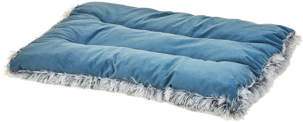 Tierbett ERGANI Samtstoff Blau