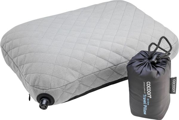 Cocoon Kopfstützkissen COCOON Air Core Pillow smokegrey/charcoal - aufblasbares Reisekissen