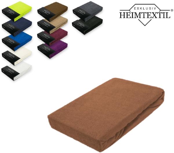 Frottee Spannbettlaken Rundumgummizug Marke 70 x 140 cm Nougat