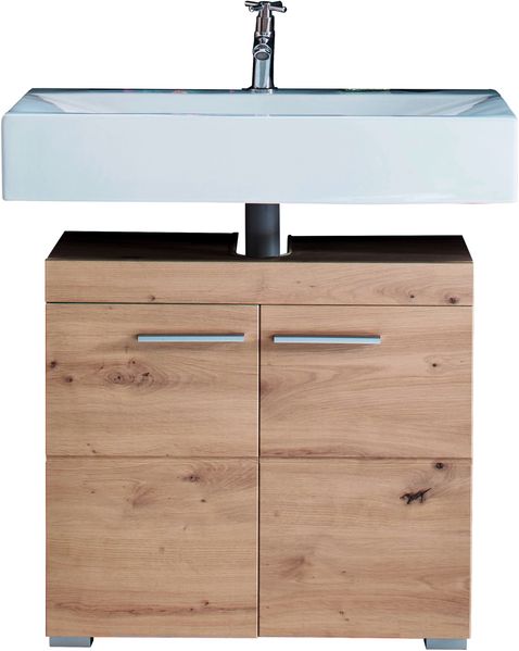 Trendteam 'Amanda' Waschbeckenunterschrank, Hochglanz, 56 x 34 x 60 cm, Asteiche Bild 3