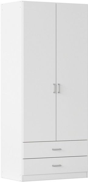 rauch Drehtürenschrank Kleiderschrank Garderobe GAMMA Breiten 91/136/181/226/271/315/360 cm (in 3 Ausstattungen BASIC/CLASSIC/PREMIUM (inkl. SOFT-CLOSE-Funktion) mit Schubladen, verschiedene Griff-Varianten TOPSELLER MADE IN GERMANY