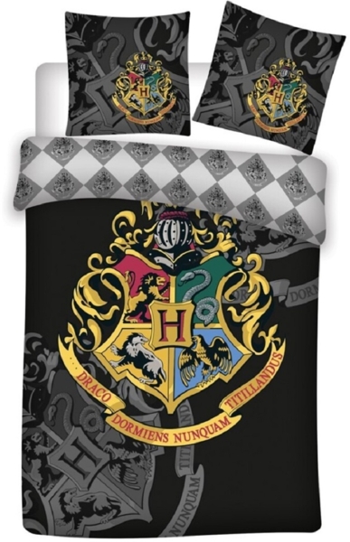 Harry Potter Bettwäsche-Set Decke & Kissenbezug 140x200 + 63x63 cm aus Microfaser