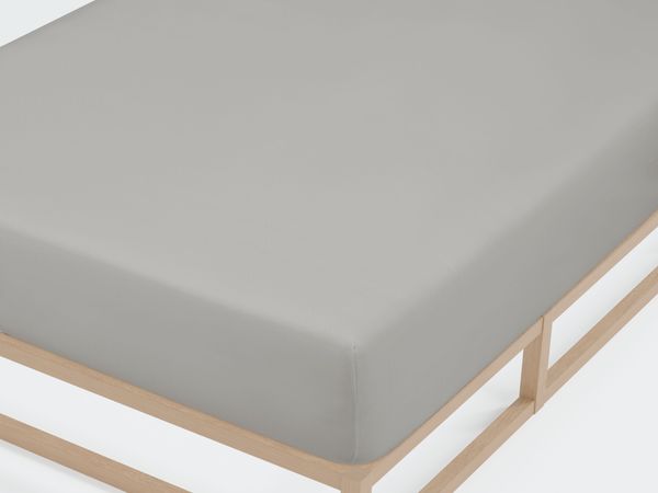 Castell Jersey-Stretch-Spannbetttuch 0077113, sturmgrau, 1x 120x200 cm