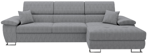 Ecksofa Cotere Mini Cord (Farbe: Poso 110, Seite: Rechts)