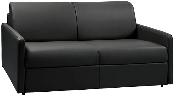 Vente-unique - CALIFE Sofa Kunstleder Schwarz - B 223 cm94 cm x H 85 cm x L 170 cm
