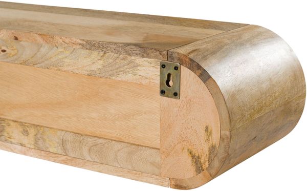 Wandregal Mango 120x25x20 natur lackiert VALENCIA #106 Bild 6
