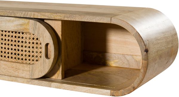 Wandregal Mango 120x25x20 natur lackiert VALENCIA #106 Bild 4