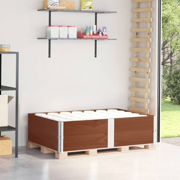 vidaXL Paletten-Aufsatzrahmen 2 Stk. Braun 150x100 Massivholz Kiefer 4010308