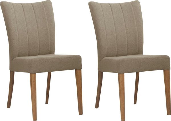 OTTO home 4-Fußstuhl (Set, 2 St), Gestell Eiche massiv geölt