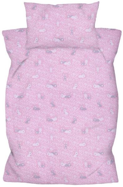 Amilian Kinderbettwäsche Babybettwäsche - Bettbezug 100x135 cm, Kopfkissenbezug 40x60 cm, 2 teilig, 100% Baumwolle