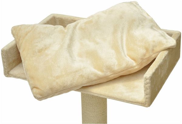 nanook Kratzbaum Liegemulde rechteckig mit Kissen 60 cm