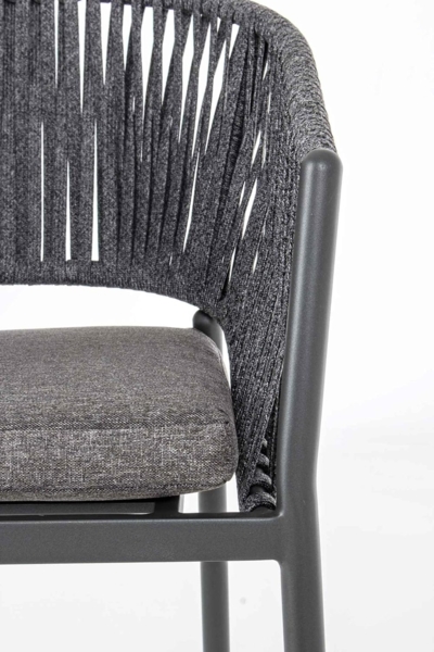 Gartenstuhl Florencia mit Armlehnen, Anthrazit Bild 7