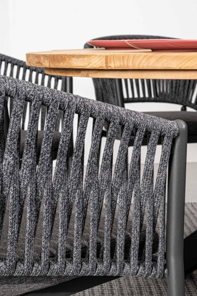 Gartenstuhl Florencia mit Armlehnen, Anthrazit Bild 9