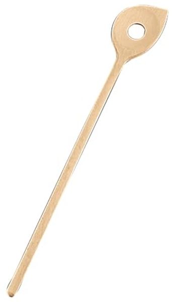 Städter Kochlöffel Spitz mit Loch, Koch Löffel, Rührlöffel, Küchenlöffel, Küchenhelfer, Holz, 35 cm, 818033