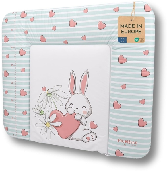 Pic Bear 'Honey' weiche Wickelauflage, 85x72 cm, Hase