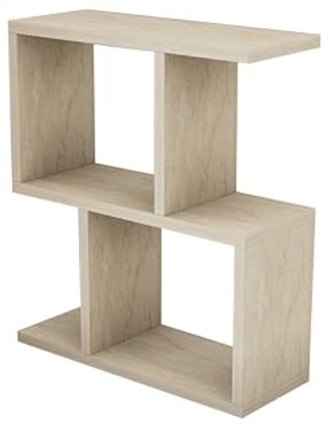 Hanah Home Elegant Side Table, Travertine Color, 45 x 51.4 x 17 cm | 100% Melamine Coated Particle Board, 18 mm Thick | Stylish Marble Design for Modern Spaces Bild 5
