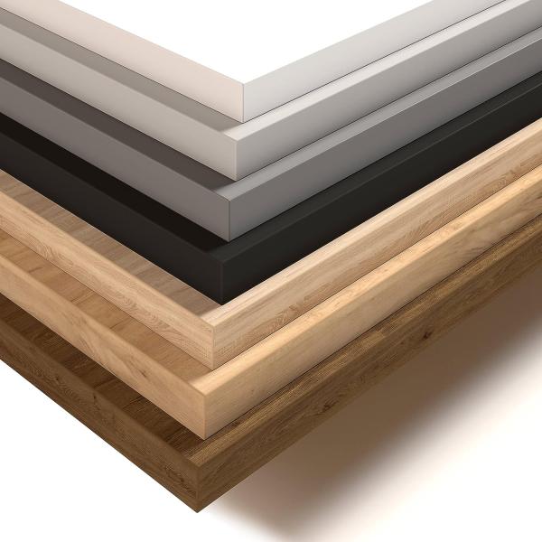 POKAR Tischplatte 2,5 cm Massiv Schreibtischplatte Bürotischplatte für Schreibtisch, Esstisch FSC-zertifizierte, Schwarz, 120 x 80 x 2,5 cm Bild 7