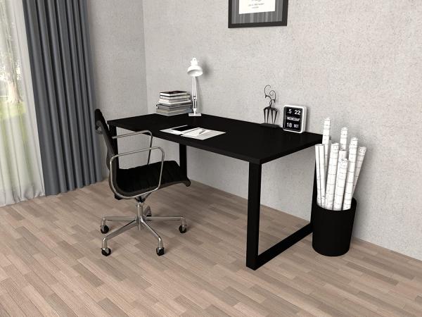 POKAR Tischplatte 2,5 cm Massiv Schreibtischplatte Bürotischplatte für Schreibtisch, Esstisch FSC-zertifizierte, Schwarz, 120 x 80 x 2,5 cm Bild 5