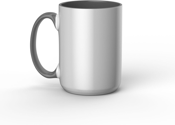Cricut | Becher 425ml 1Stück Grau/Weiß
