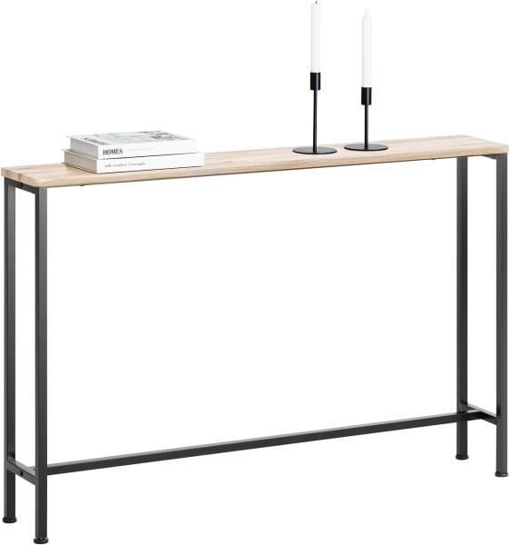 SoBuy FSB19-XL-Z Vintage Konsolentisch Metall Flurtisch Dekotisch Sideboard Beistelltisch BHT ca. 120x80x20cm