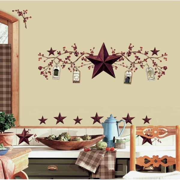 RoomMates - Country Sterne und Beerenzweig