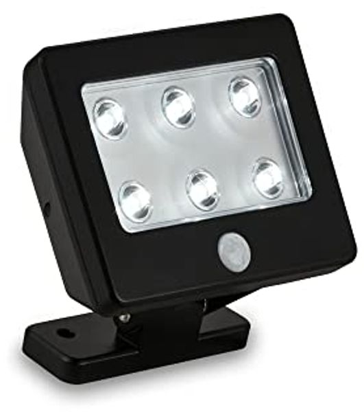 Briloner Leuchten Außen-Wandleuchte LED Außen-Wandlampe Extra-Warmweiß inkl. Sensor Batterie, LED fest integriert, 2700K - Extra - Warmweiß, inkl. Sensor, schwenkbar, Erfassungsbereich 3 m, Batterien