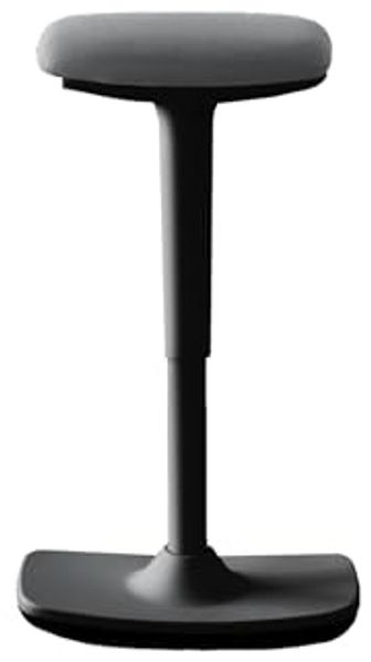 Ergonomischer Stehhocker drehbar & höhenverstellbar, Stoff Grau