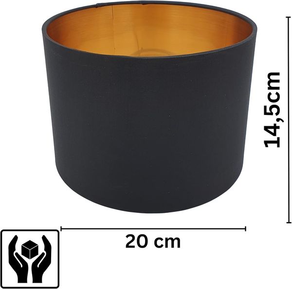 Lichthandel Hoch Lampenschirm Lampenschirm E27 Stoffschirm Rund Retro Vintage Leuchtenschirm, eleganter moderner Stoffschirm