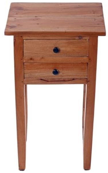 CREEDWOOD Beistelltisch BEISTELLTISCH "RIKA", Teakholz, 70 cm, Nachttisch, Telefontisch