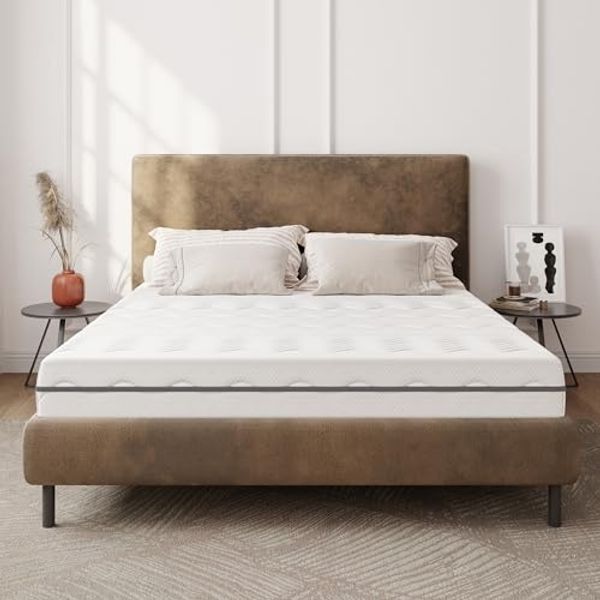 EGO HOME Matratze 140x200 cm 16cm H2-7-Zonen Kaltschaummatratze mit Memory Foam, Orthopädisch & Atmungsaktiv, Öko-TEX Zertifiziert, Punktelastisch, Rückenschonend
