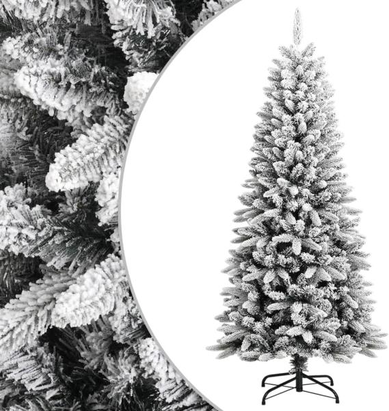 vidaXL Künstlicher Weihnachtsbaum Beschneit 150 cm PVC&PE 345189