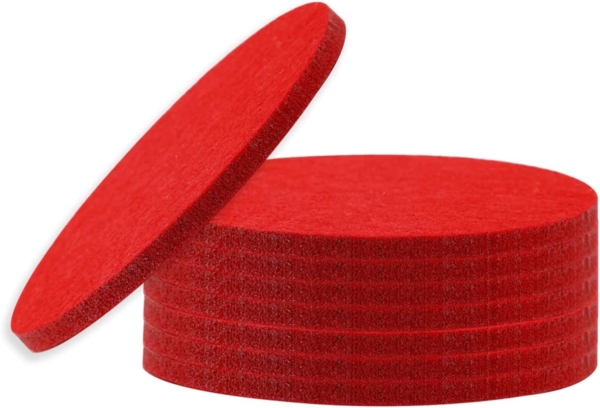 wortek Getränkeuntersetzer Filz-Untersetzer Rund für Gläser 8er Tischset, Zubehör für Tisch & Gläser, Set, 8-tlg, cm Bild 8