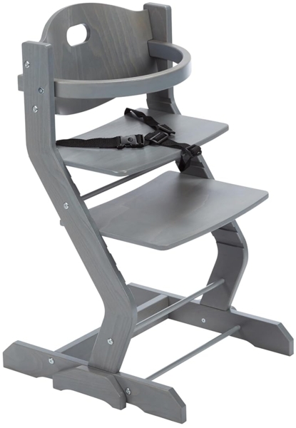 tiSsi® Kinderhochstuhlset mit Grundgestell und Bügel Buche Grau
