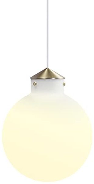 dftp Hängelampe opal Glas weiß Raito 30 rund E27