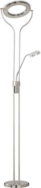 LED Deckenfluter, Metall, dimmbar, Flexo Arm, H 180cm, REMY