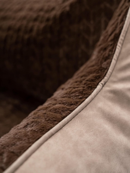 TrendPet Tierbett VitaBed Style Braun - Orthopädisches Hundebett, 100% Polyester, 5cm Matratze aus Memory Foam Bild 7